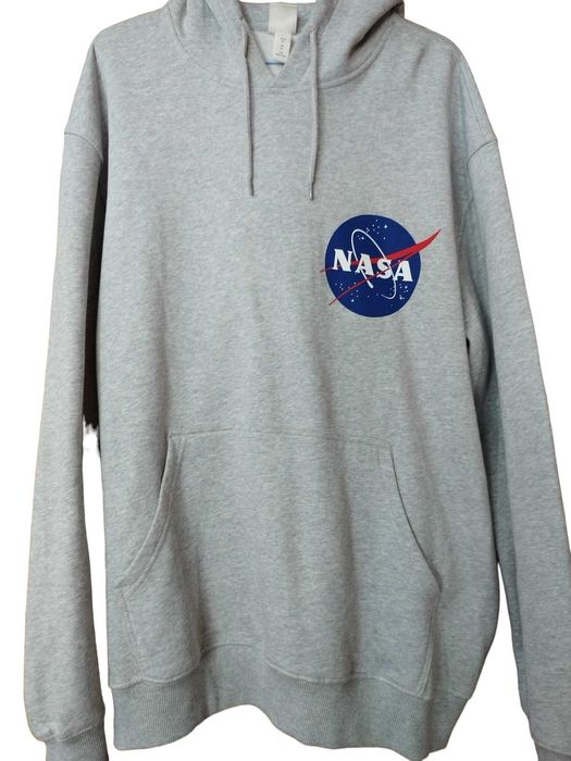 Мъжки суитшърт с апликация H&M, 84% памук, 16% полиестер, Сив, XL