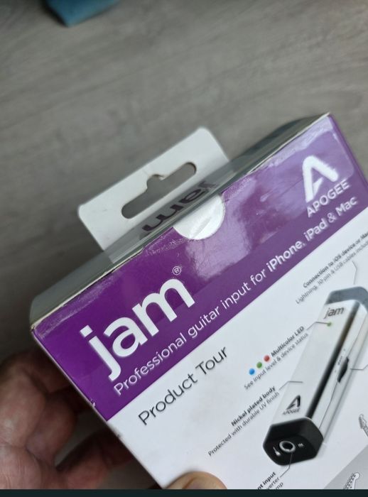 Apogee Jam 24-bit/96kHz Professional Guitar Input for iPhone iPad & Mac-nou sigilat