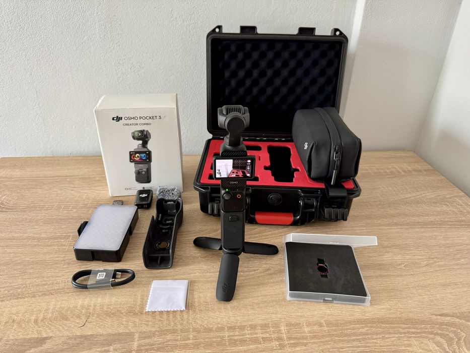 DJI Osmo Pocket 3 Creator Combo + Garanție și Accesorii Extra