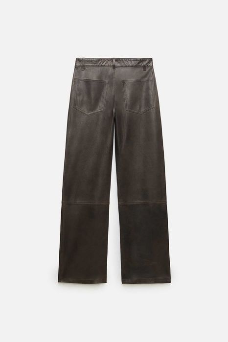 Брюки кожаные ZARA