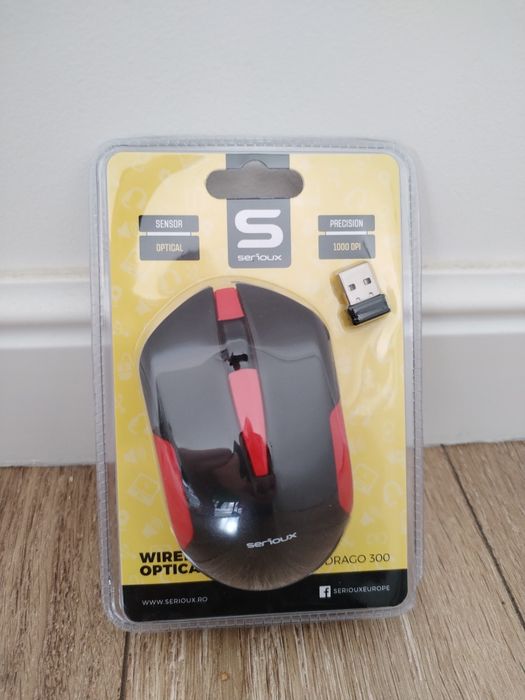 Mouse Wireless Serioux Drago 300, 1000 DPI