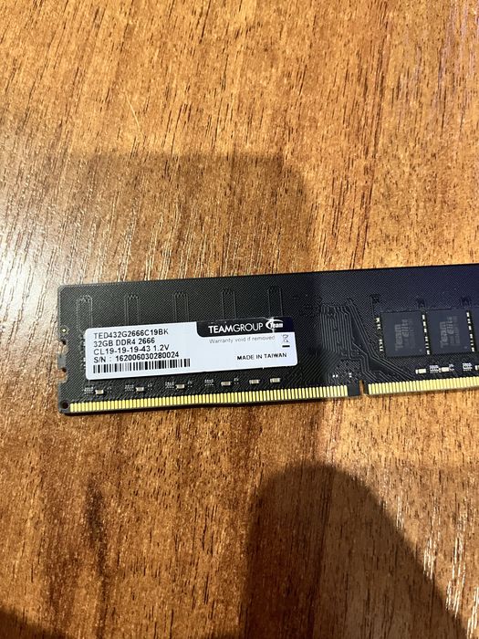 Оперативная память Team Group 32Gb DDR4 2666MHz (TED432G266C19BK)