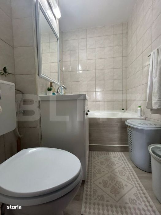 Apartament cochet cu 3 camere, 57 mp, balcon, 2 locuri de parcare si b