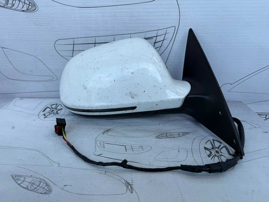 Oglindă Retrovizoare Dreaptă Electrică cu Rabatare și Semnalizare 2x6 Pini Audi A6 S6 C6 4F 4F2857410AG / 4F2857410A 2009 / [2004-2011] / (5A3)
