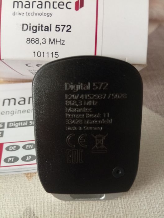 Telecomandă digitală Marantec 572 Micro cu 2 canale, 868 MHz, bi-linke