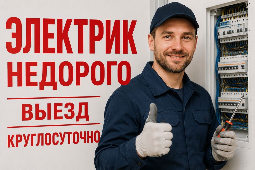 Электрик. Выезд круглосуточно не дорого в Астане