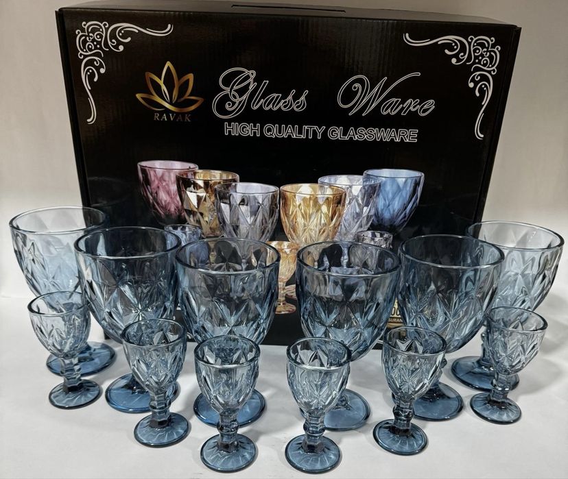 Набор бокалов фужеров 6+6