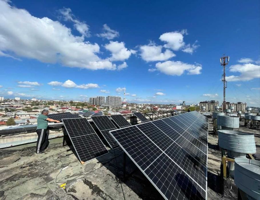 Установка солнечных панел