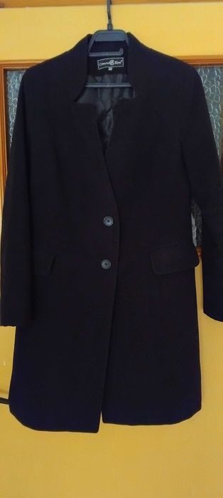 Дамско вълнено палто- черно