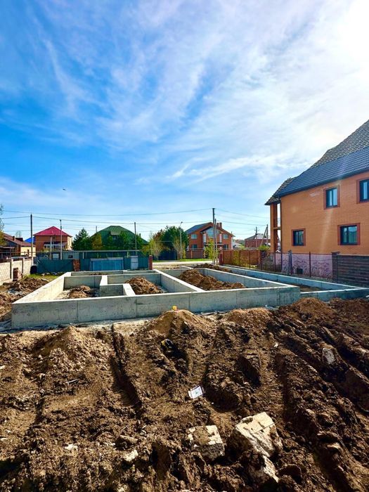 Заливка фундамента