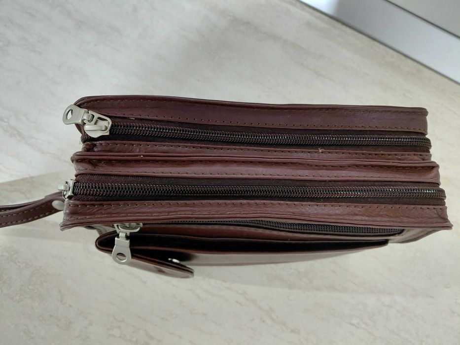 Borseta piele barbati, dreptunghiulara