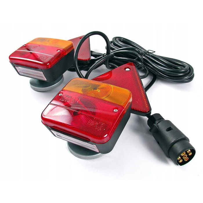 Комплект Магнитни стопове за ремарке със светлоотразители и кабел 7.5м