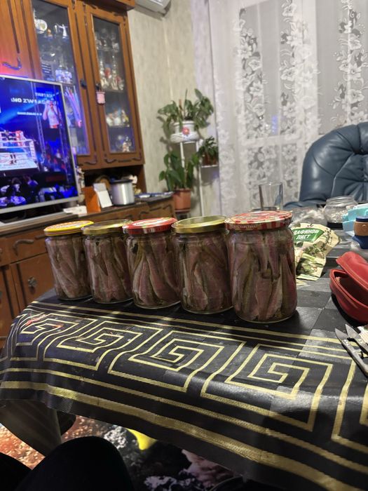 Маринована риба сафрид 10 евро чернокоп 15 евро барбун 15 евро