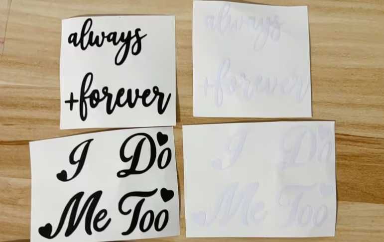 Бели сватбени булченски стикер надпис за обувки фотосесия I do Me too