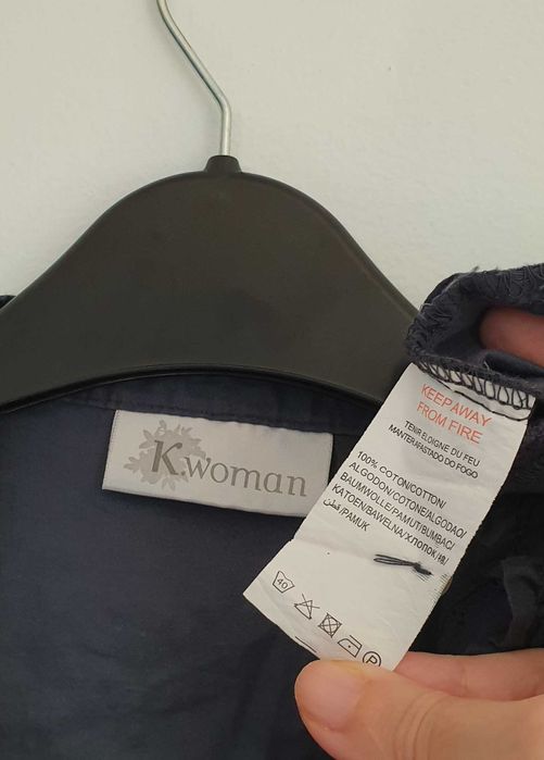 Bluza L Kiabi cu dantela, bumbac