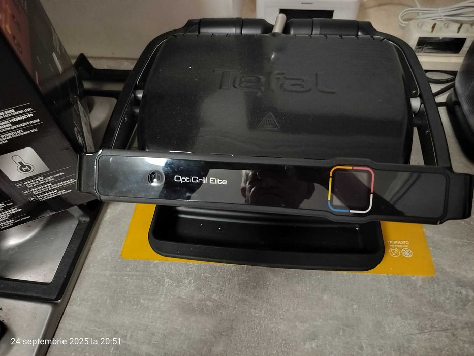 Grătar electric Tefal OptiGrill Elite,12 progr. automate,carte rețete