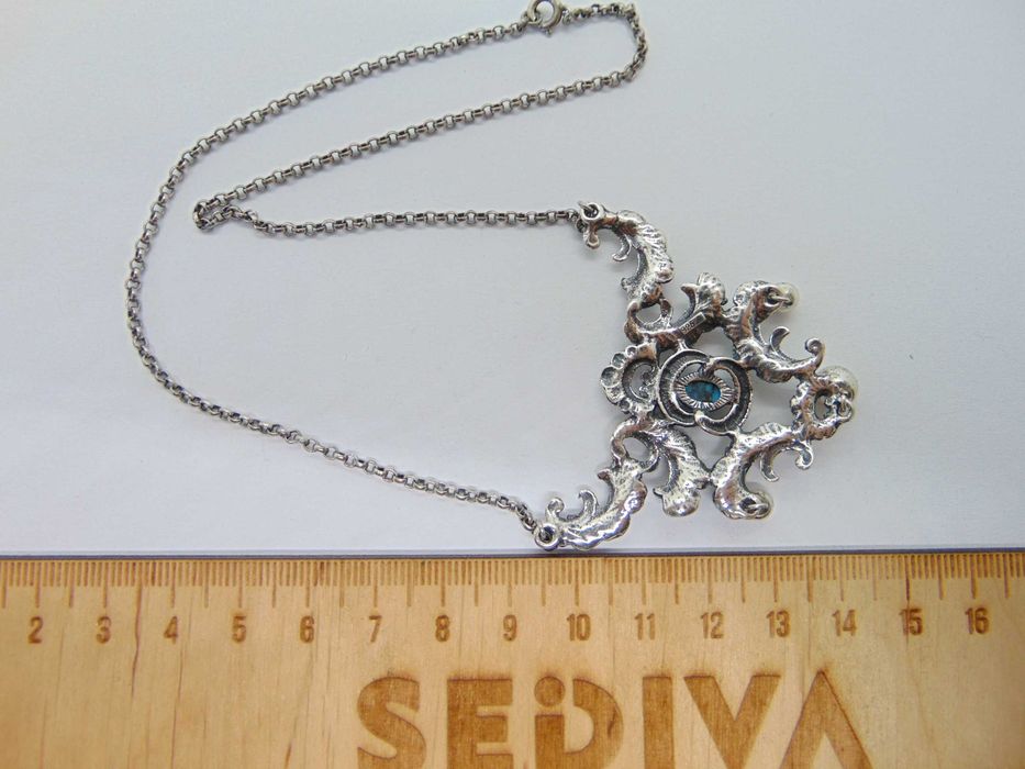 Colier din argint si turcoaz Teka Theodor Klotz