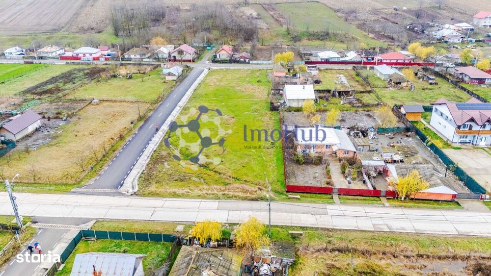 Teren intravilan de vânzare în Letcani, utilități, asfalt