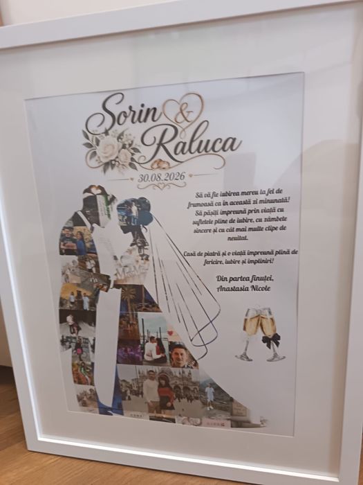 Tablou nuntă , mire si mireasaA