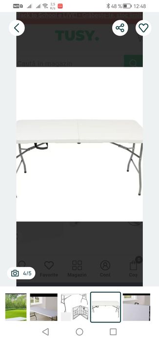 Masa pliabila camping gradina 85x65 cu scaune, folosita, fără defecte și perfect functionala