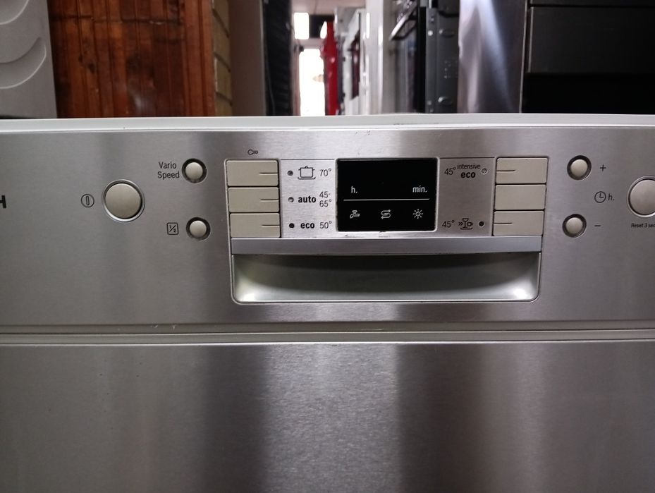 Иноксова широка 60 см съдомиялна Бош Bosch Made in Germany 2г.Гаранция