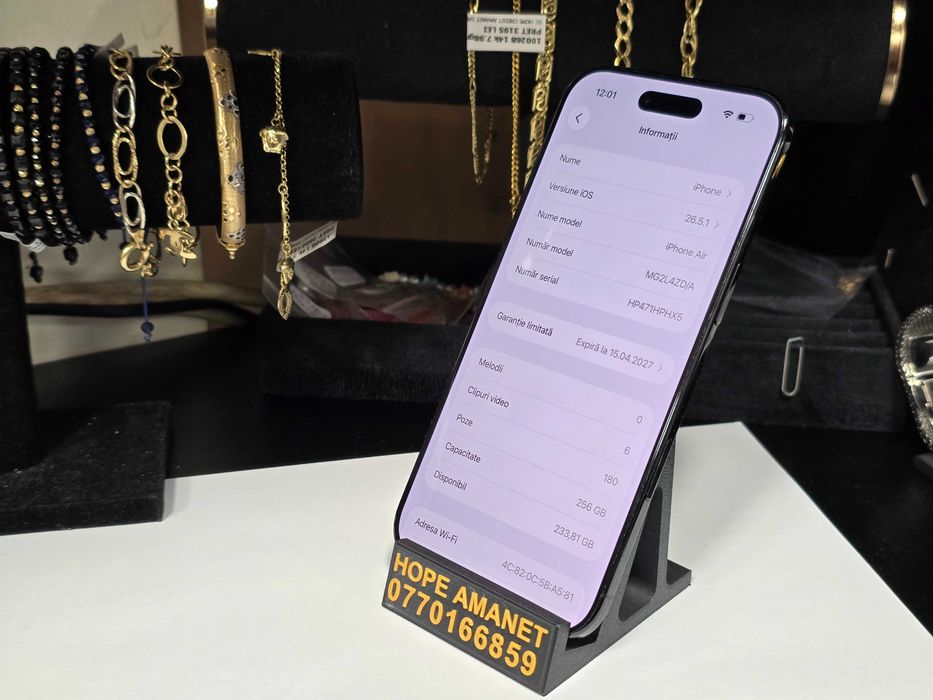 Hope Amanet P10/iPhone Air 256GB Garantie Apple