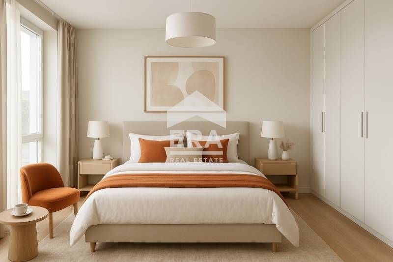 Двустаен апартамент в начален етап на строеж на първата по рода си мно