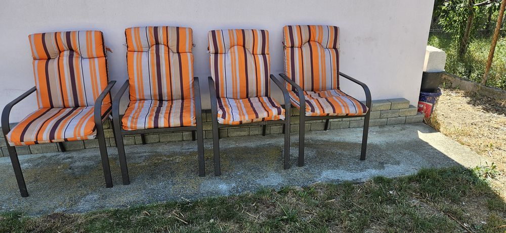 4 scaune de terasa cu periniile