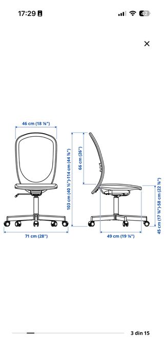 Scaun ergonomic birou FLINTAN IKEA
