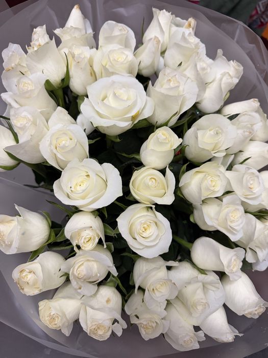 Букет белых Роза