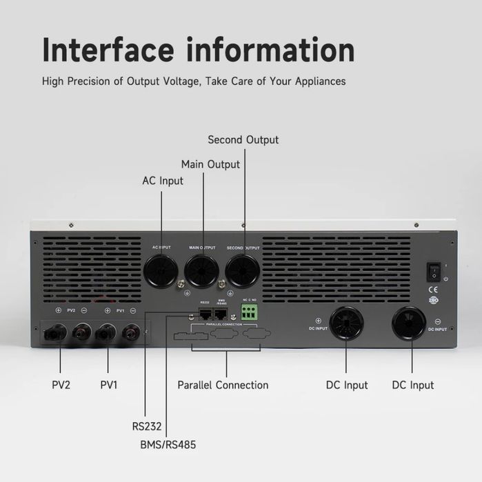 12- kw hybrid inverter 1-phasa