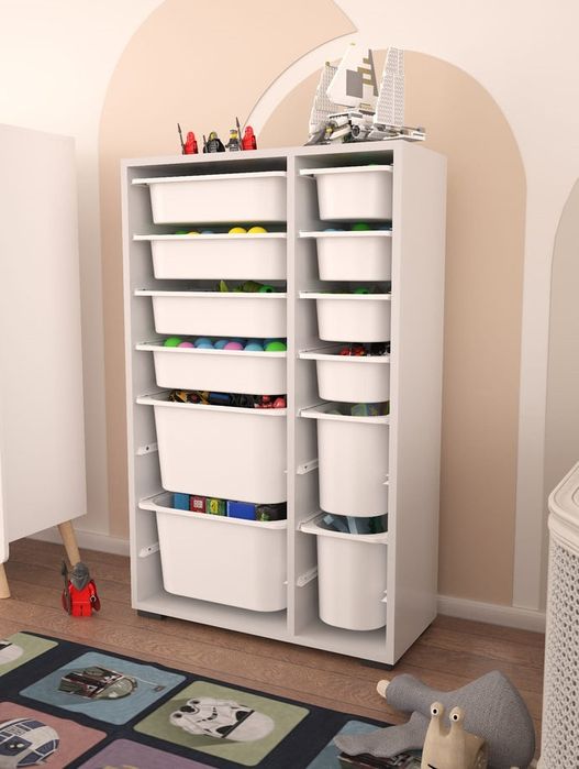 Шкаф, Етажерка за съхранение с 12 кошници