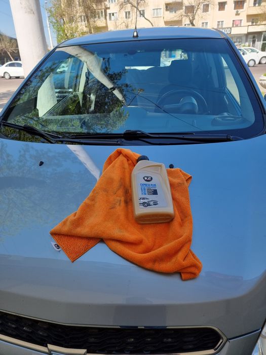 Автошампунь с карнаубским воском Express Plus K2