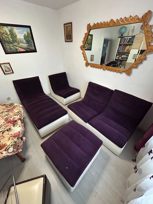 Canapea modulară care se schimbă cum vrei – colțar, șezlong - catifea