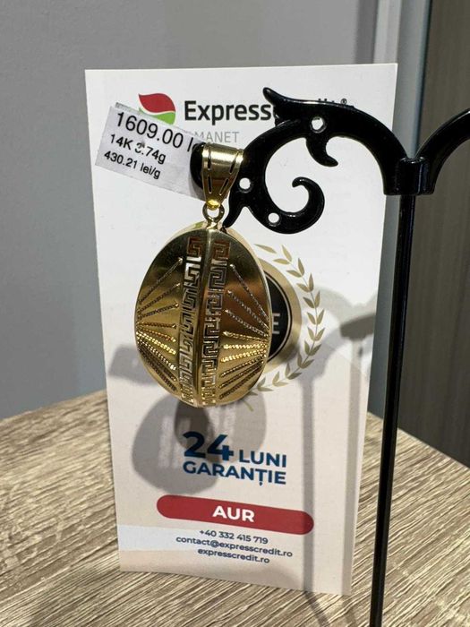 (AG42) Medalion aur 14k 3.74g b12005 - Garantie 2 ani!