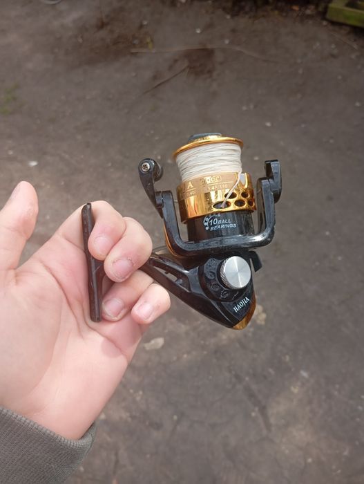 Mulinetă Haojia Aurie Mărime 4000 - 10 Rulmenți, MÂNER ÎNLOCUIT