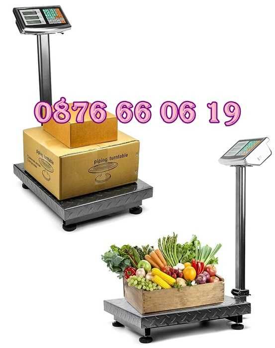Кантар с платформа до 350 кг, електронен кантар, везна до 350 кг