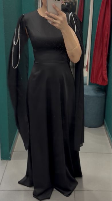 Вечернее платье черное выпускное