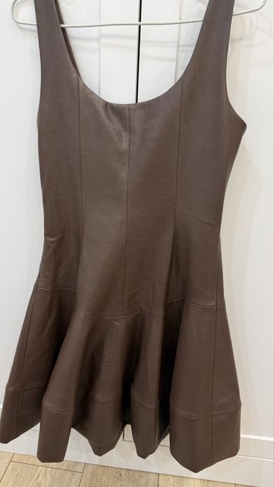 Сарафан эко кожа