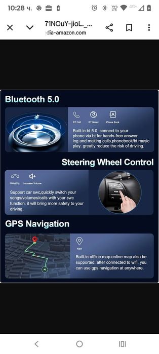 6GB+128GB] 9-инчов IPS автомобилен стерео GPS сателитна навигация Andr