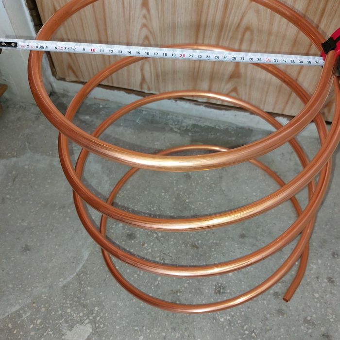 Serpentină  cupru cazan Serpentină 14×1 pentru cazanefierbere fructe