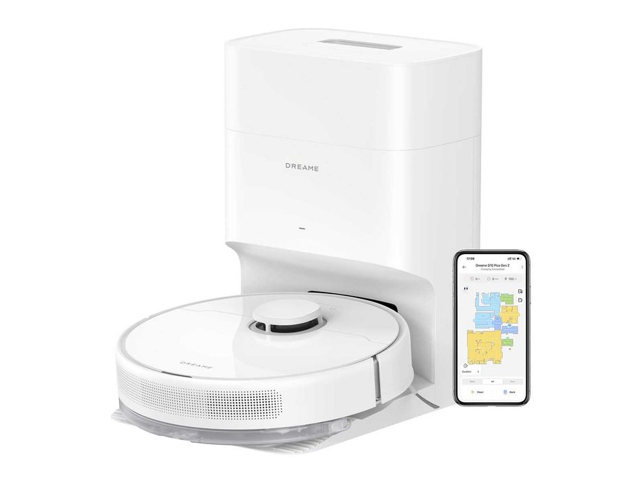 Прахосмукачка робот Dreame D10 Plus Gen 2 (6000Pa) Картографиране