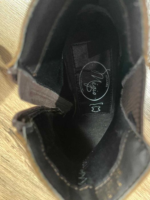 Botine dama, piele, cu toc, culoarea maro - marimea 36