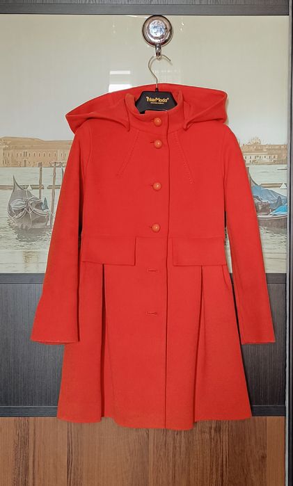 Мандариновое пальто, шерсть, р.122, произв. Россия