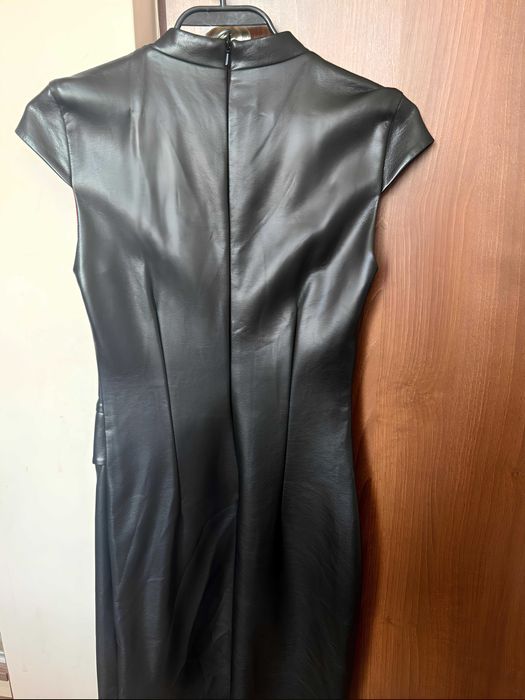 Нова дълга лъскава кожена рокля "Junona" / "Юнона", номер 36, размер S