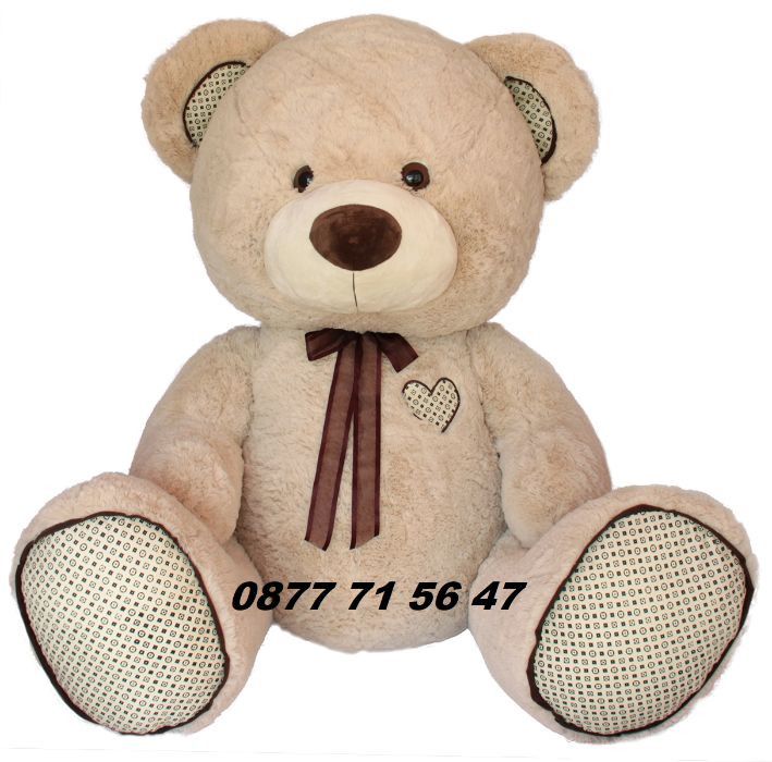 Огромен плюшен мечок 150см два цвята мече 1,5м плюшена мечка мечок