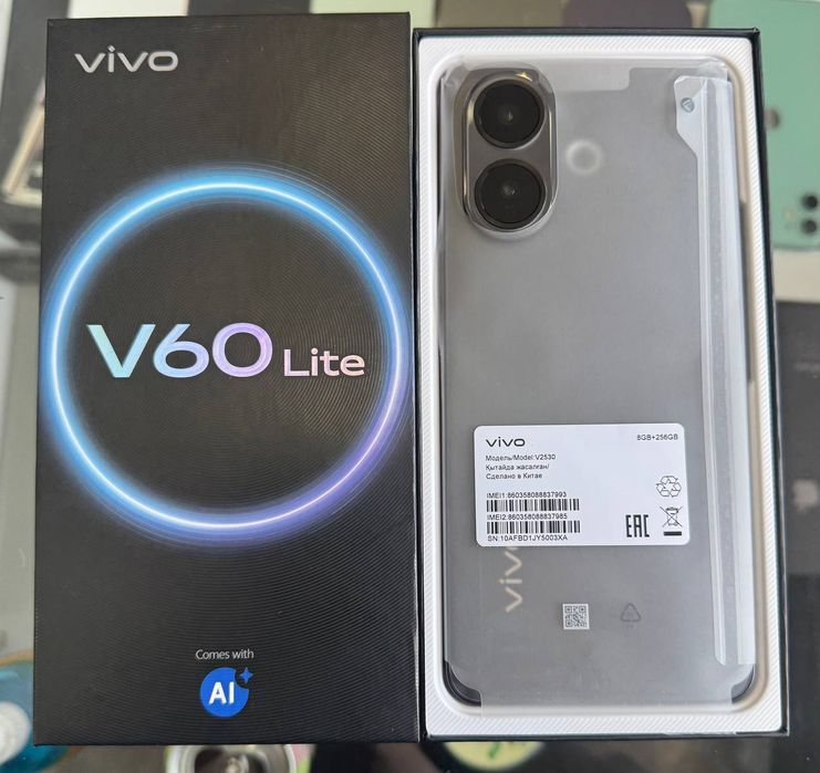 Vivo V60lite 12/256gb(2025)ideal 10 kunlik telefon yangi xali