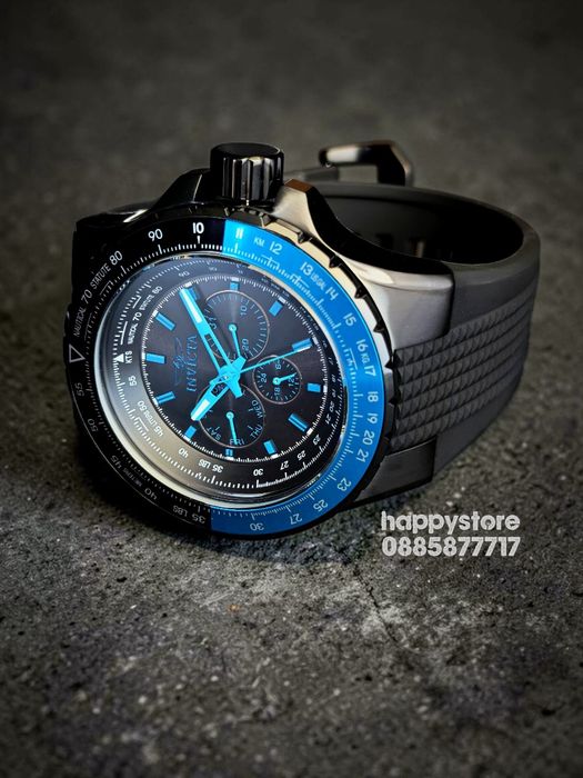 INVICTA Aviator blue/black 50 mm, Инвикта нов ръчен часовник