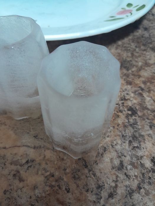 Форма, ледяные рюмки, лед