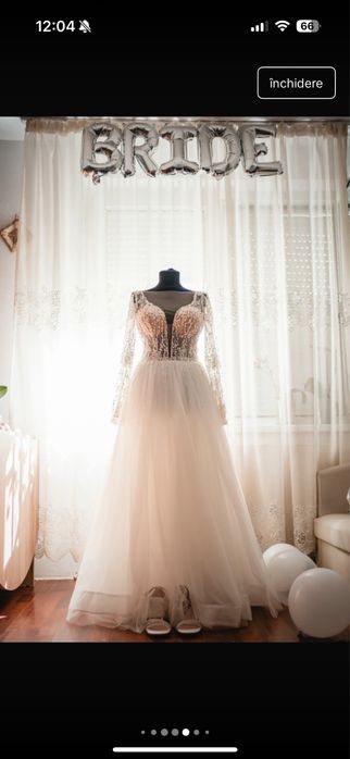 Rochie de mireasa cu pietre marimea M - 38 Elite Mariaj